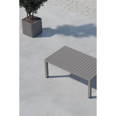 bruine aluminium tuin salontafel 70x120 afbeelding 7