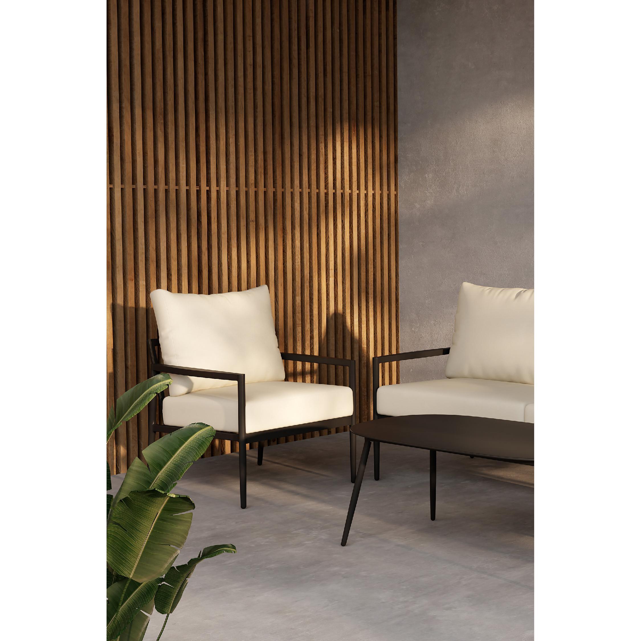 aluminium loungeset beige tuin afbeelding 7