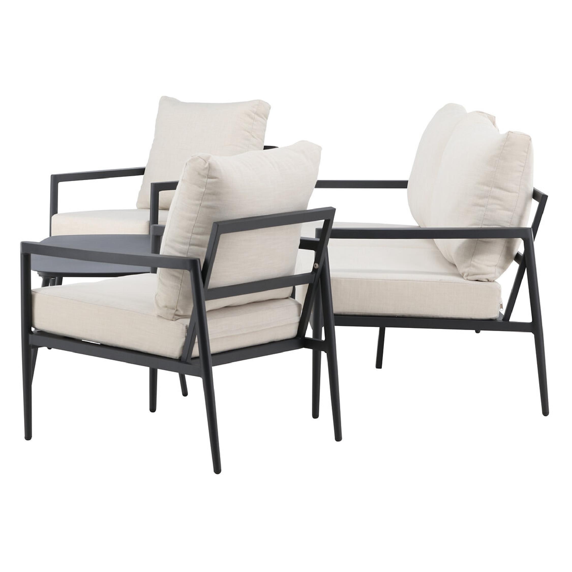 aluminium loungeset beige tuin afbeelding 4