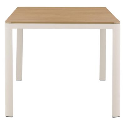 beige aluminium tuintafel houtlook afbeelding 7
