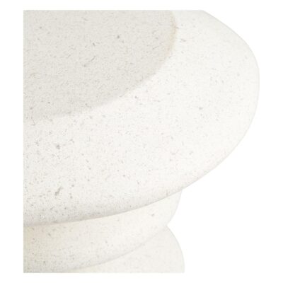 ronde witte fiberclay bijzettafel afbeelding 2