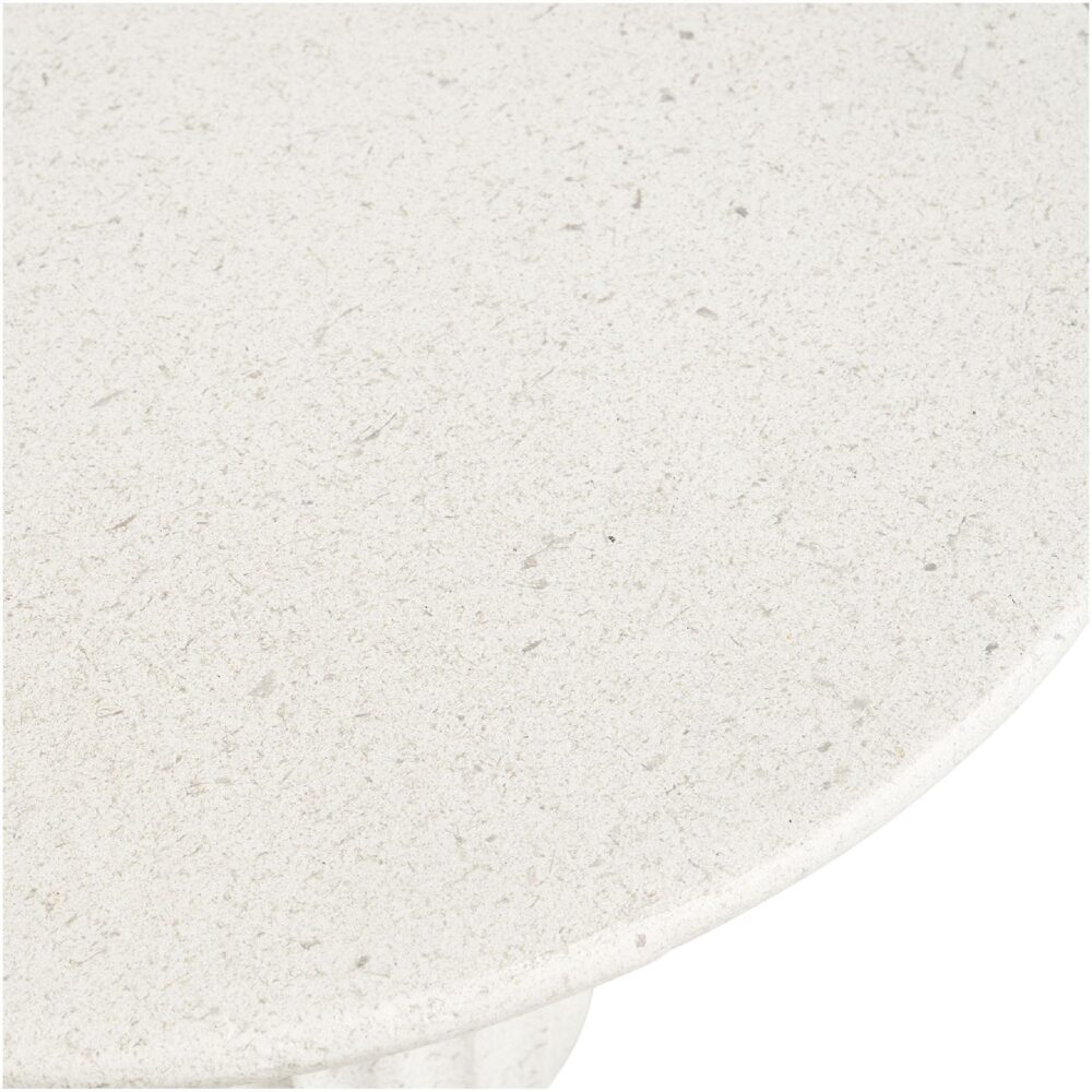 witte ronde bijzettafel fiberclay ø40x55 afbeelding 4