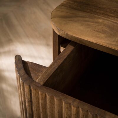 zwevend nachtkastje Sari mangohout afbeelding 4