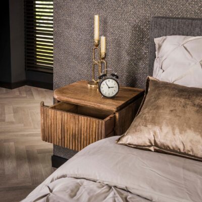 zwevende mangohouten nachtkastjes Sari afbeelding 5