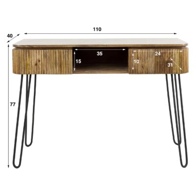 mangohouten kaptafel Sari afbeelding 2