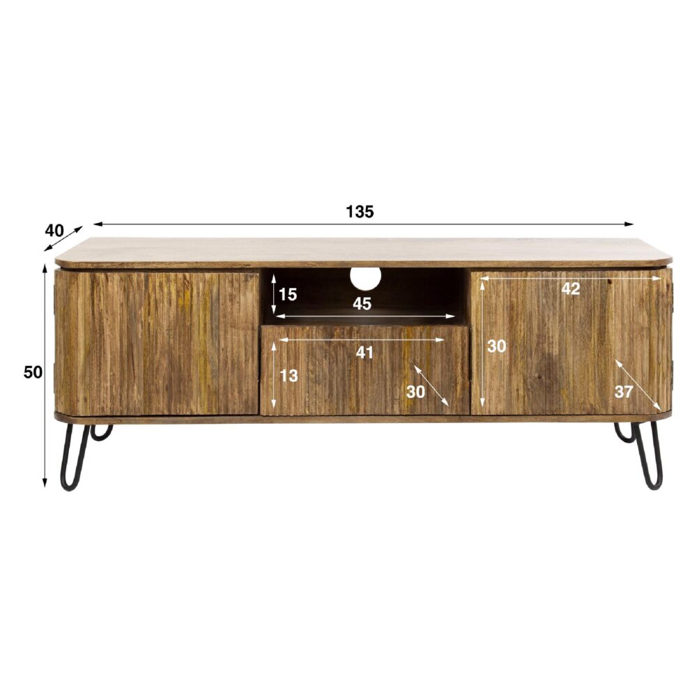 mangohouten tv-meubel Sari afbeelding 2