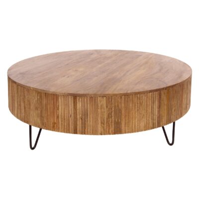 ronde mangohouten salontafel Sari 120 cm afbeelding 1