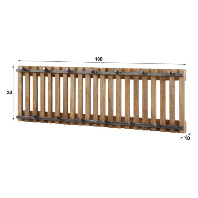 wandkapstok mangohout Milan afbeelding 2