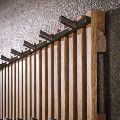 wandkapstok mangohout Milan afbeelding 3