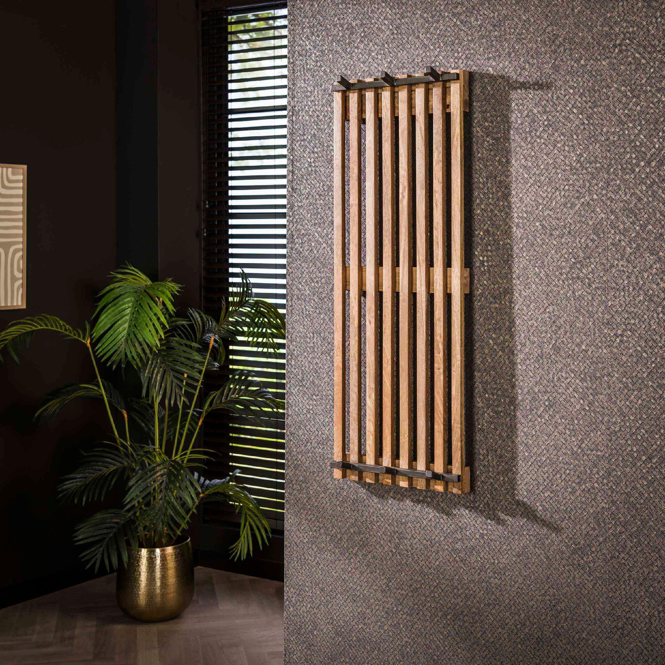 mangohouten wandkapstok Milan afbeelding 4