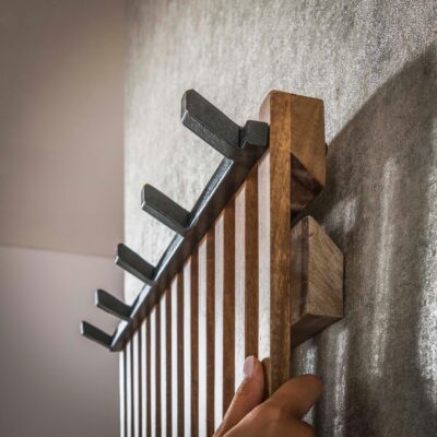 mangohouten wandkapstok Milan afbeelding 3