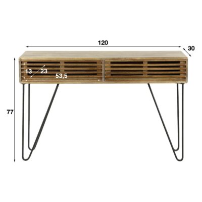 kaptafel mangohout Milan afbeelding 2