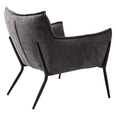 donkergrijze stoffen fauteuil afbeelding 4