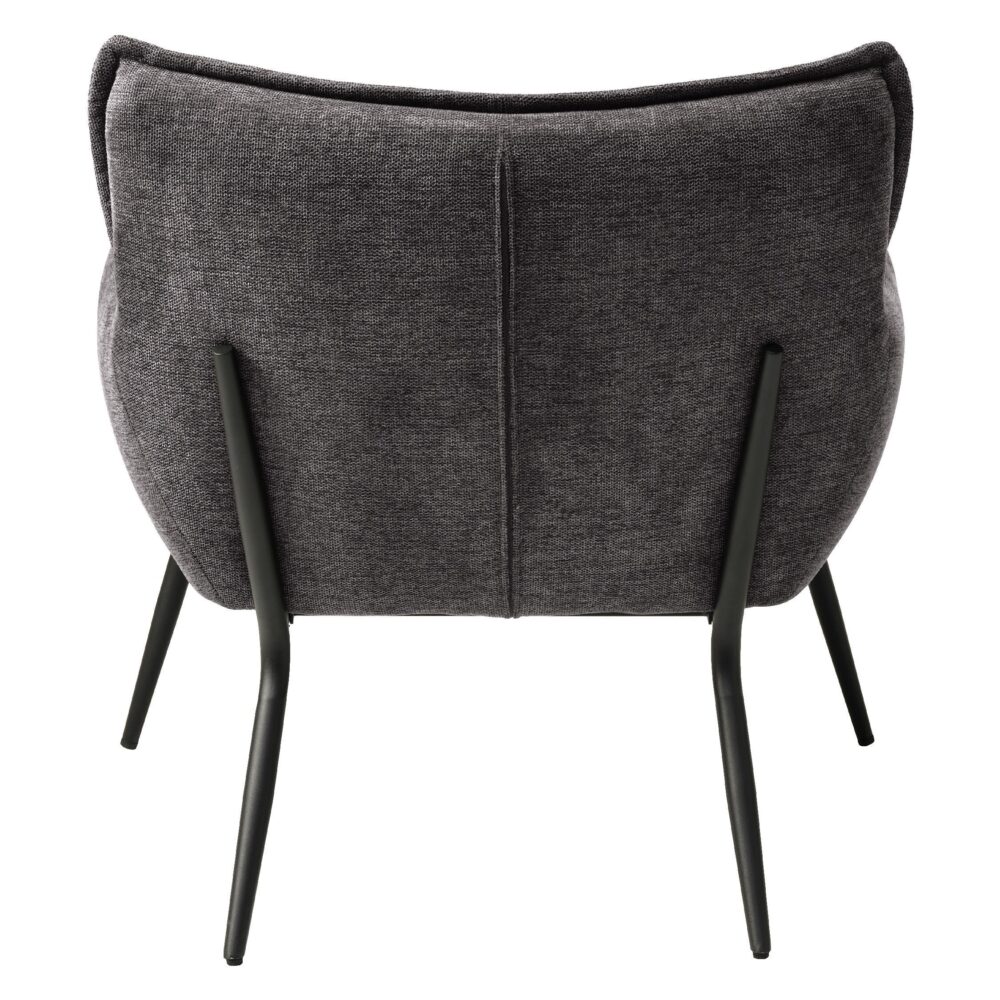 donkergrijze stoffen fauteuil afbeelding 5