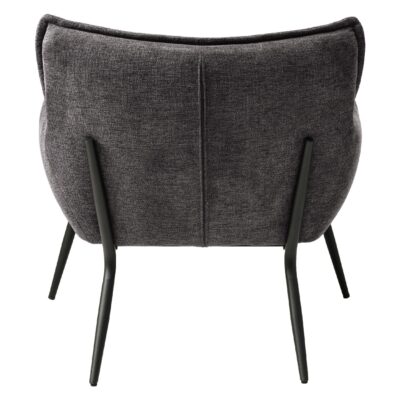donkergrijze stoffen fauteuil afbeelding 5
