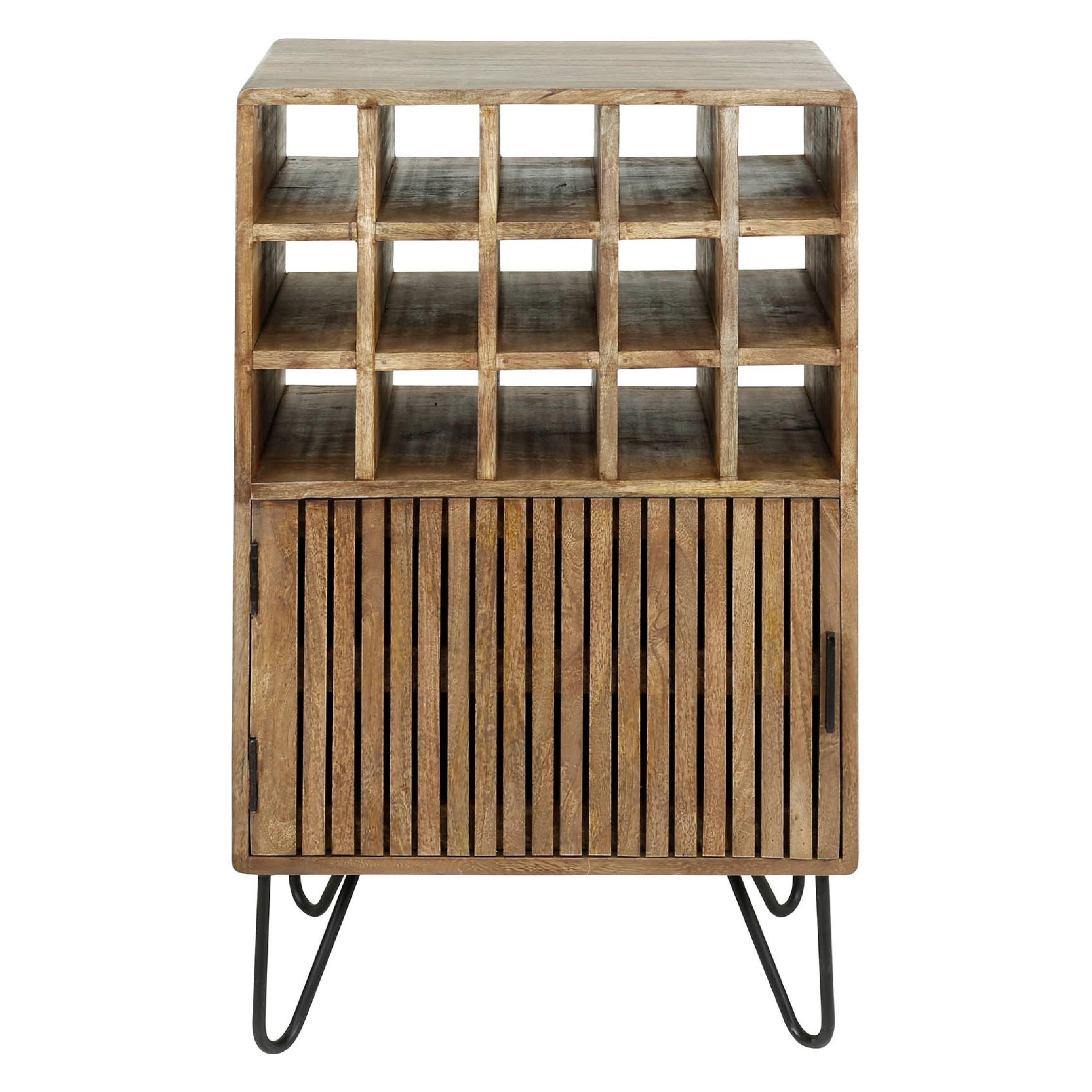 Milan mangohouten wijnkast afbeelding 1