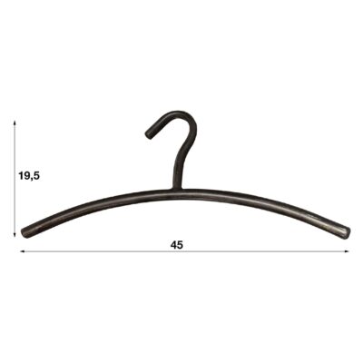 zwarte metalen kapstokhaken set van 6 afbeelding 2