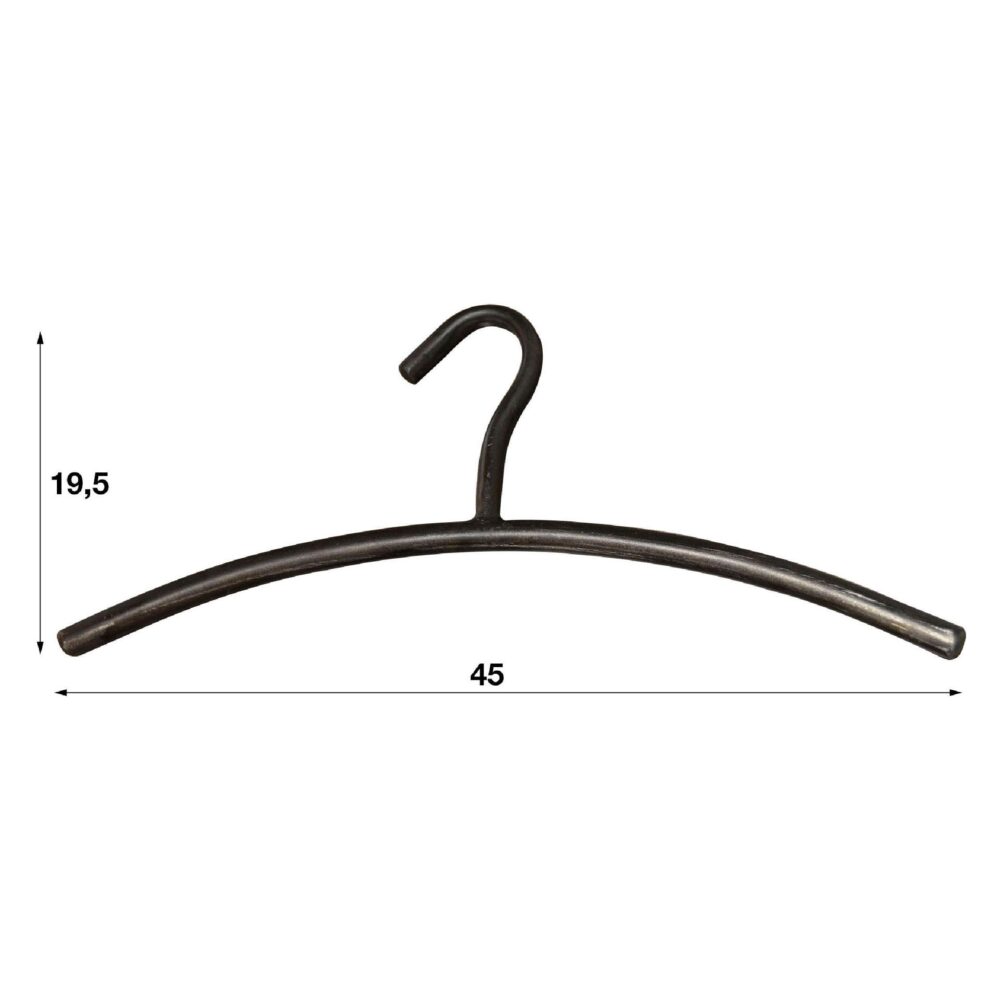 metalen kapstokhaken gunmetal afbeelding 2