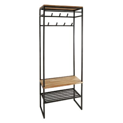 garderobekast met kapstok en schoenenrek afbeelding 1