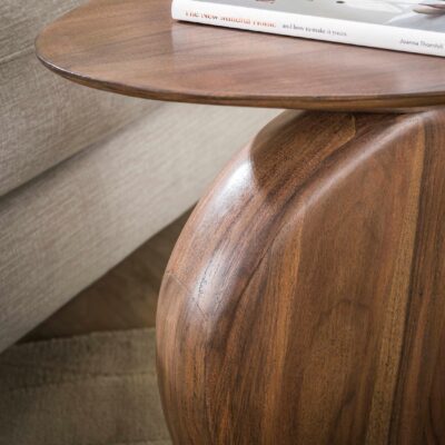 bijzettafel massief acaciahout bruin afbeelding 7