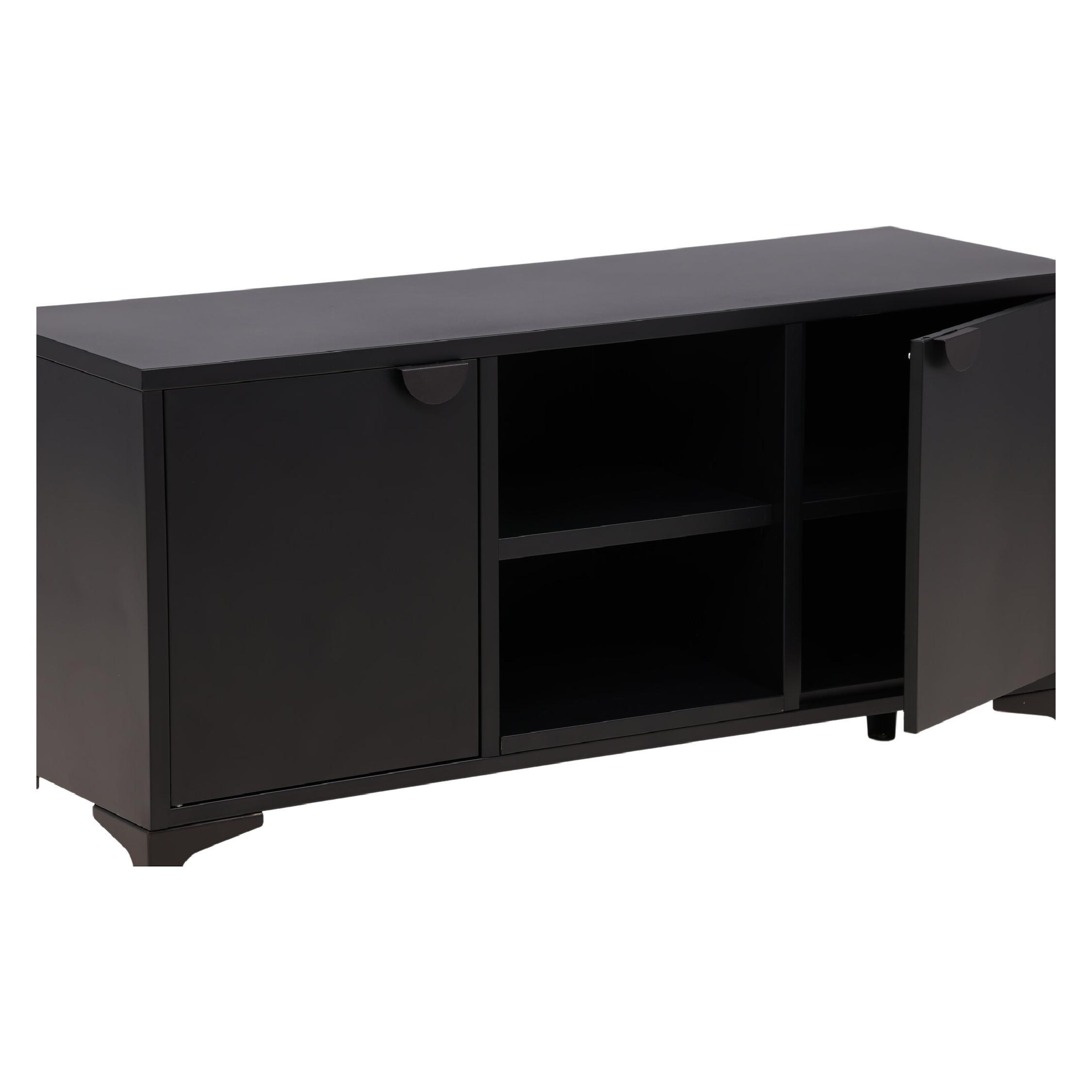 zwart stalen tv meubel Fynn afbeelding 7