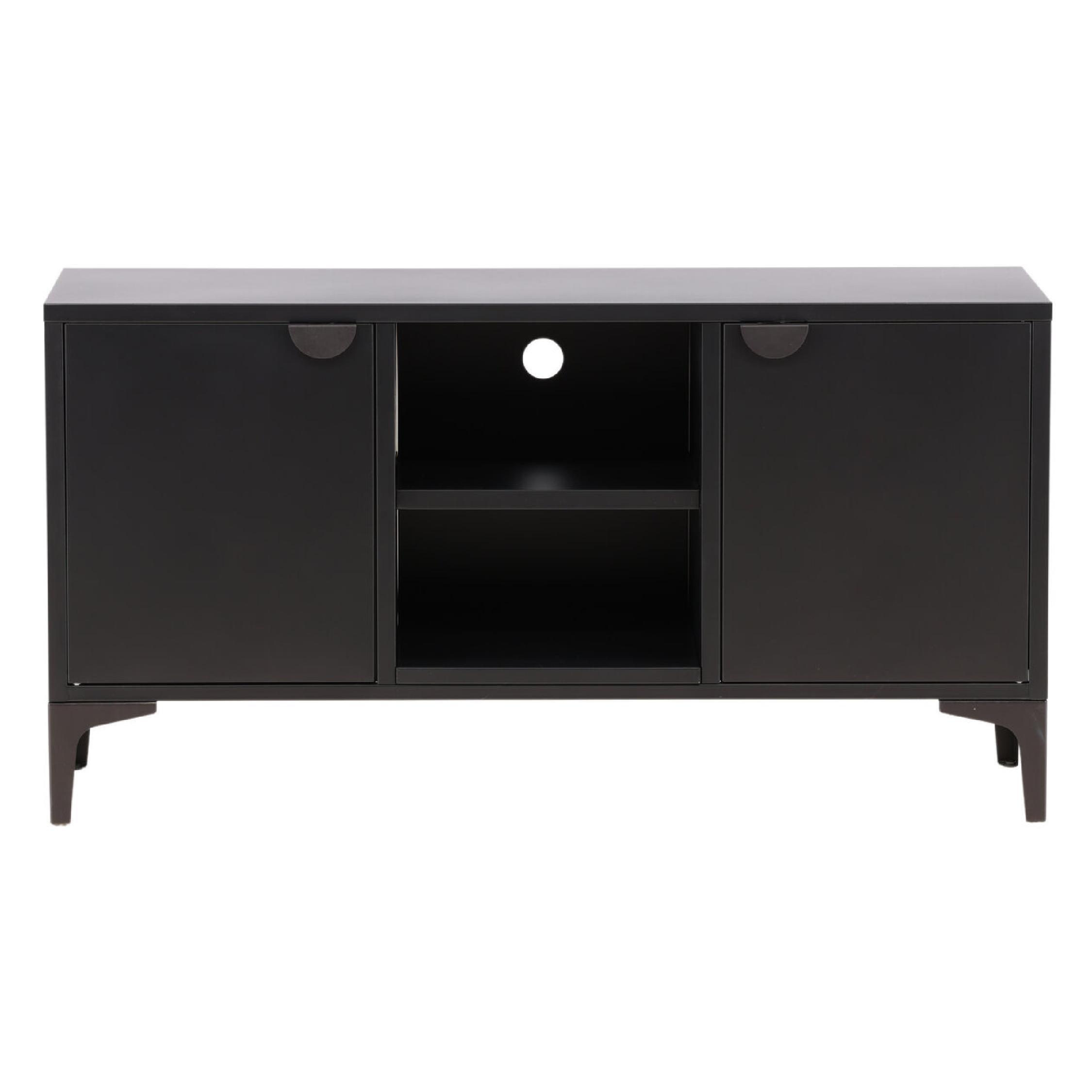 zwart stalen tv meubel Fynn afbeelding 1