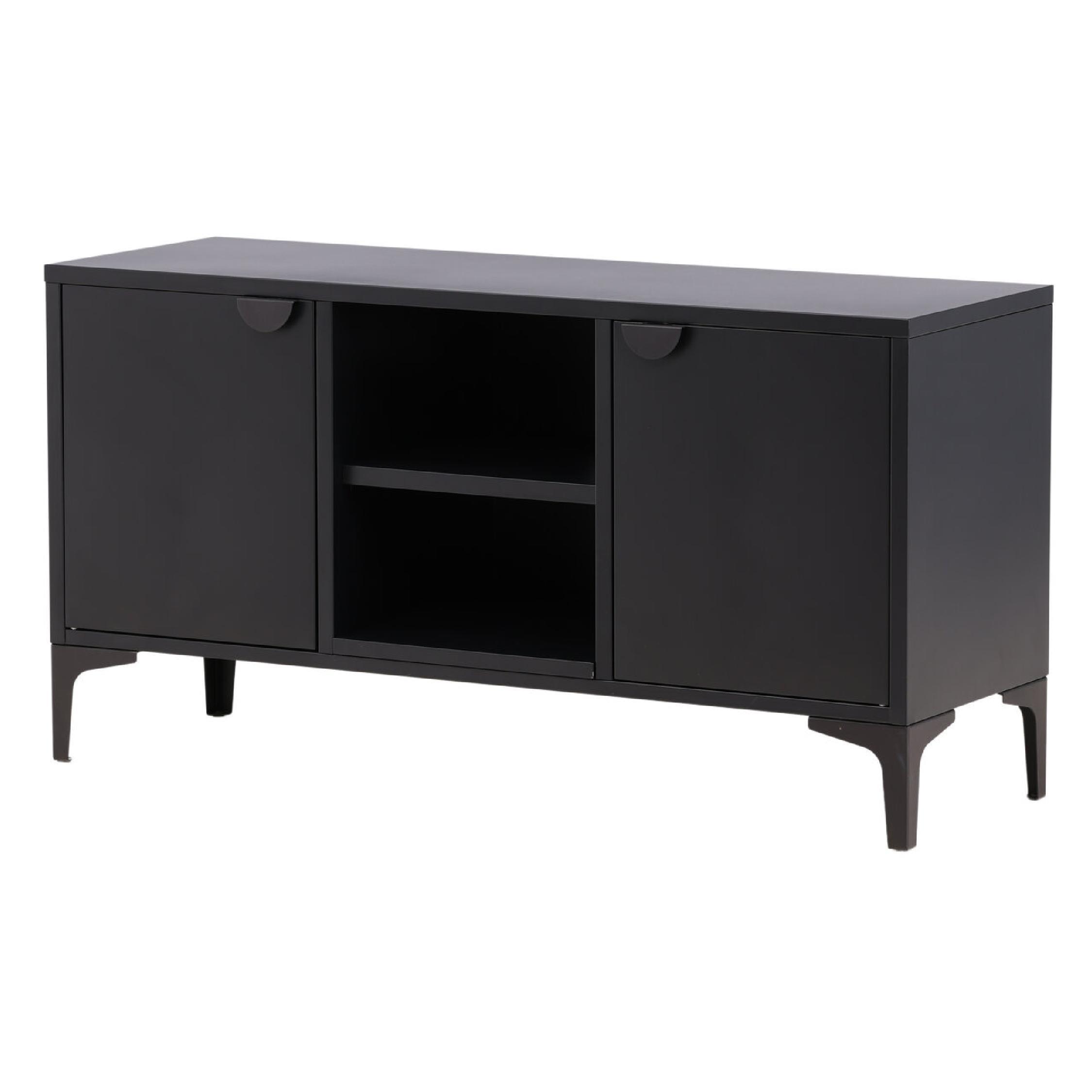 zwart stalen tv meubel Fynn afbeelding 2