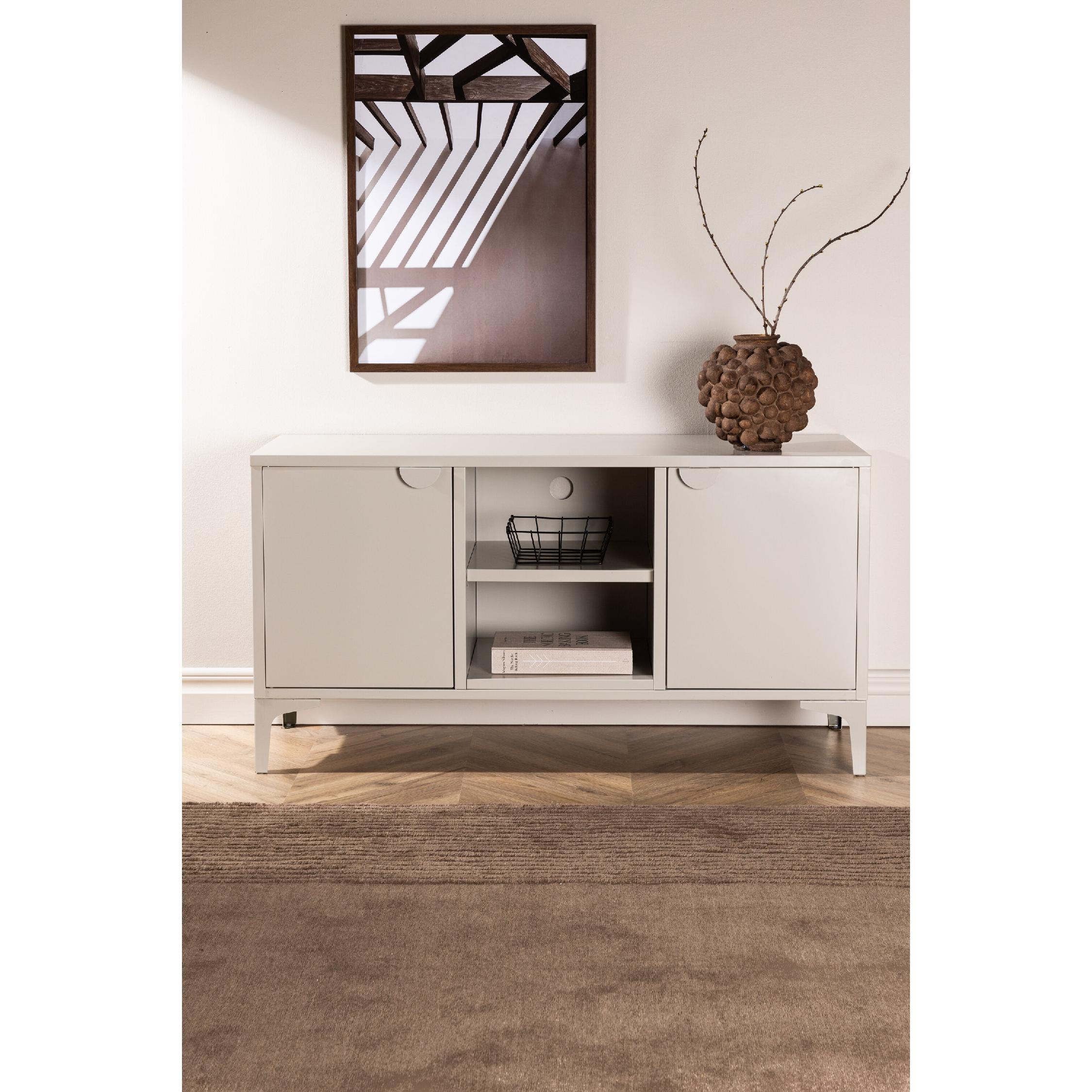 stalen beige tv meubel Fynn afbeelding 7