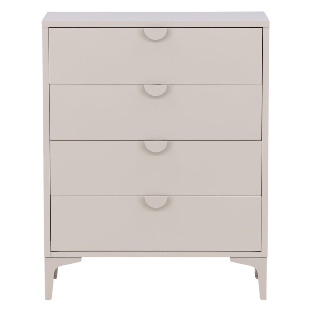 beige stalen ladekast Fynn met 4 lades afbeelding 1