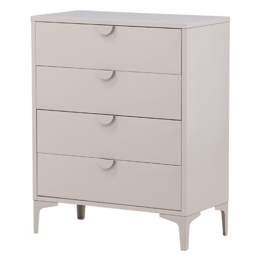 beige stalen ladekast Fynn met 4 lades afbeelding 2