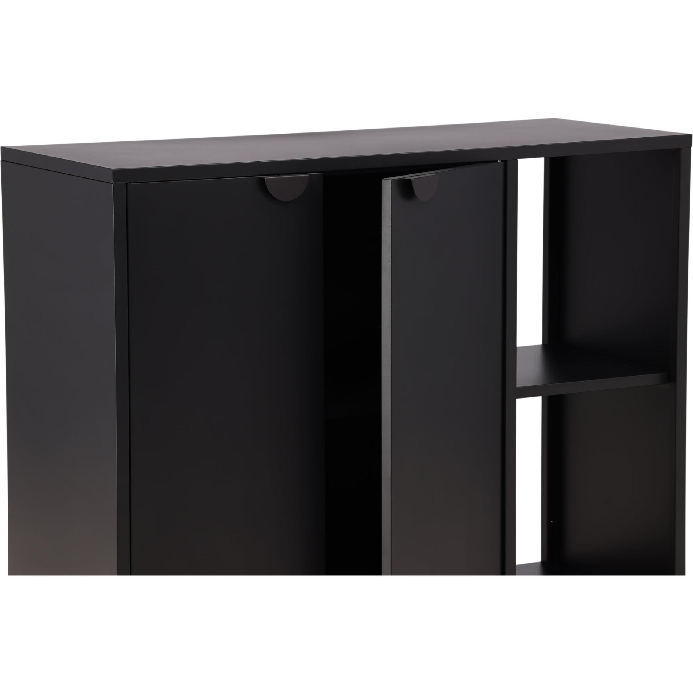 industriële zwarte wandkast Fynn afbeelding 7