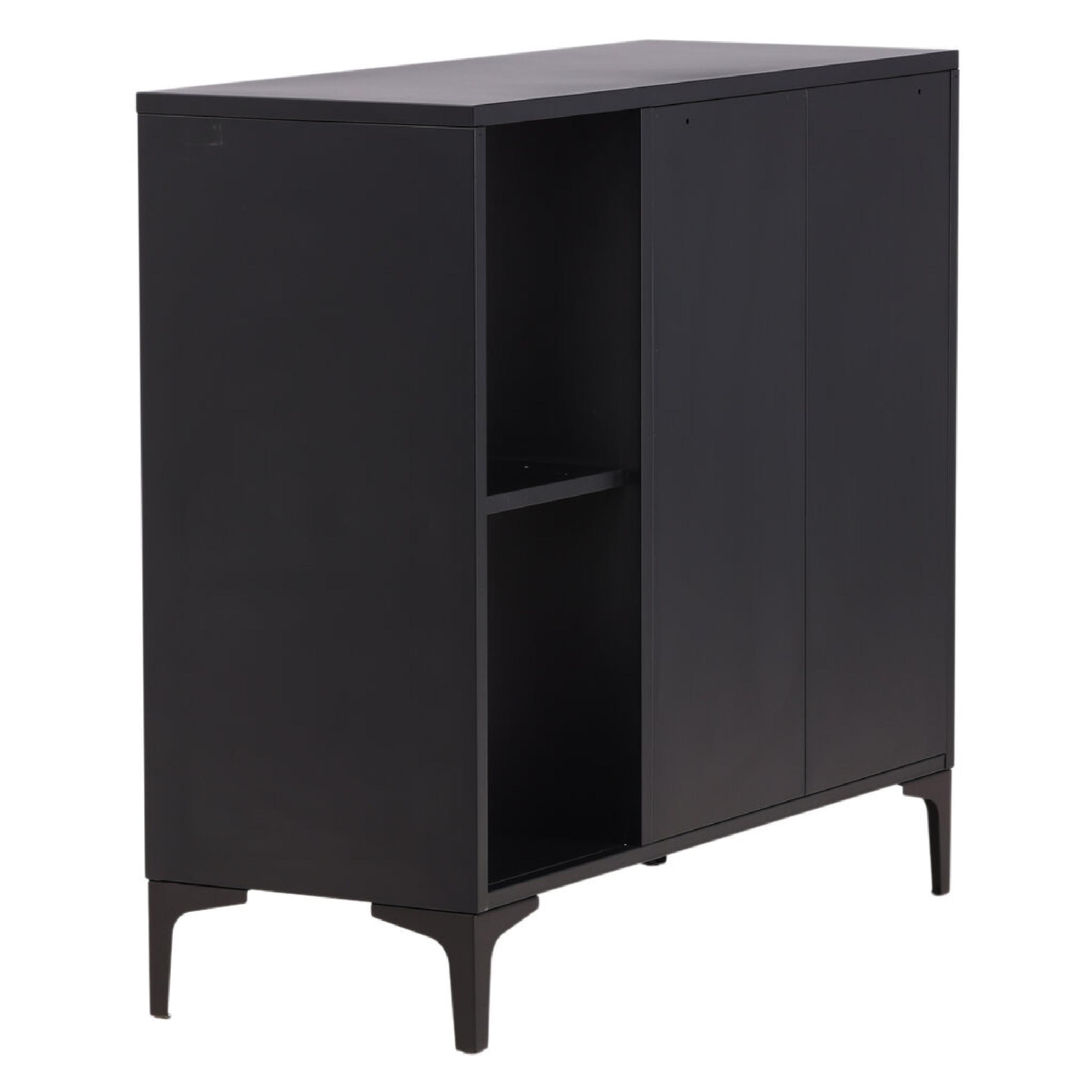 industriële zwarte wandkast Fynn afbeelding 5