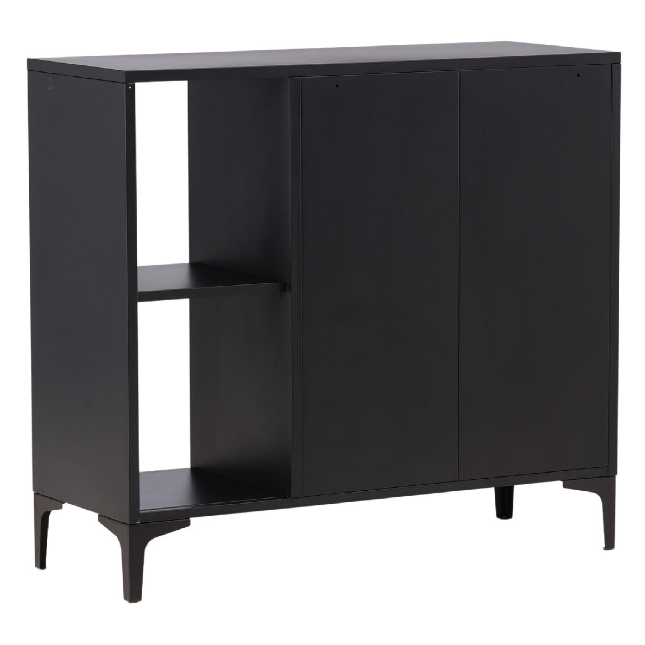 industriële zwarte wandkast Fynn afbeelding 6