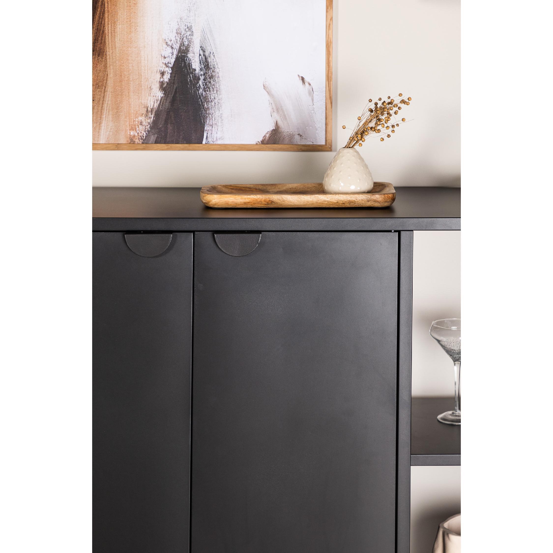 industriële zwarte wandkast Fynn afbeelding 11