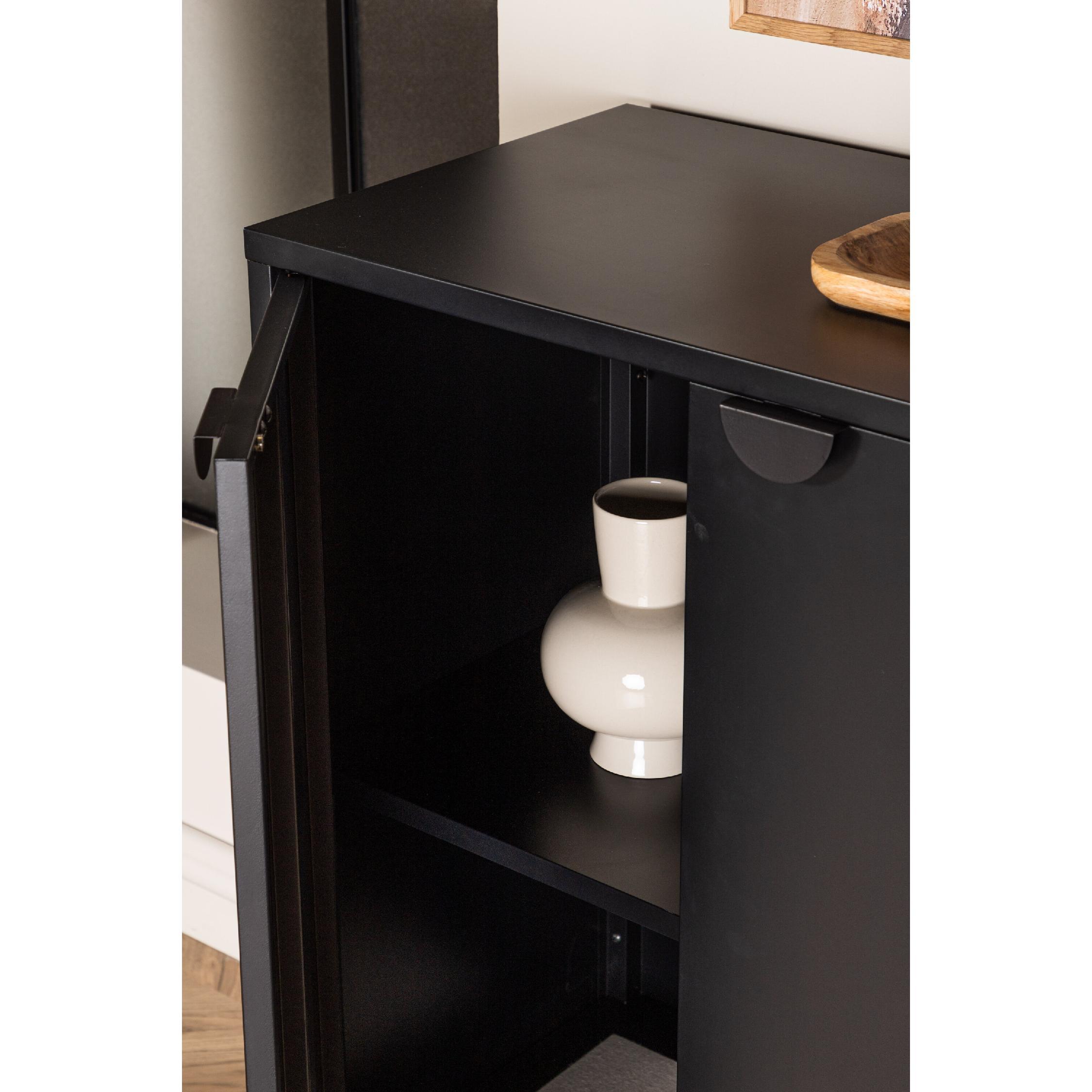 industriële zwarte wandkast Fynn afbeelding 12