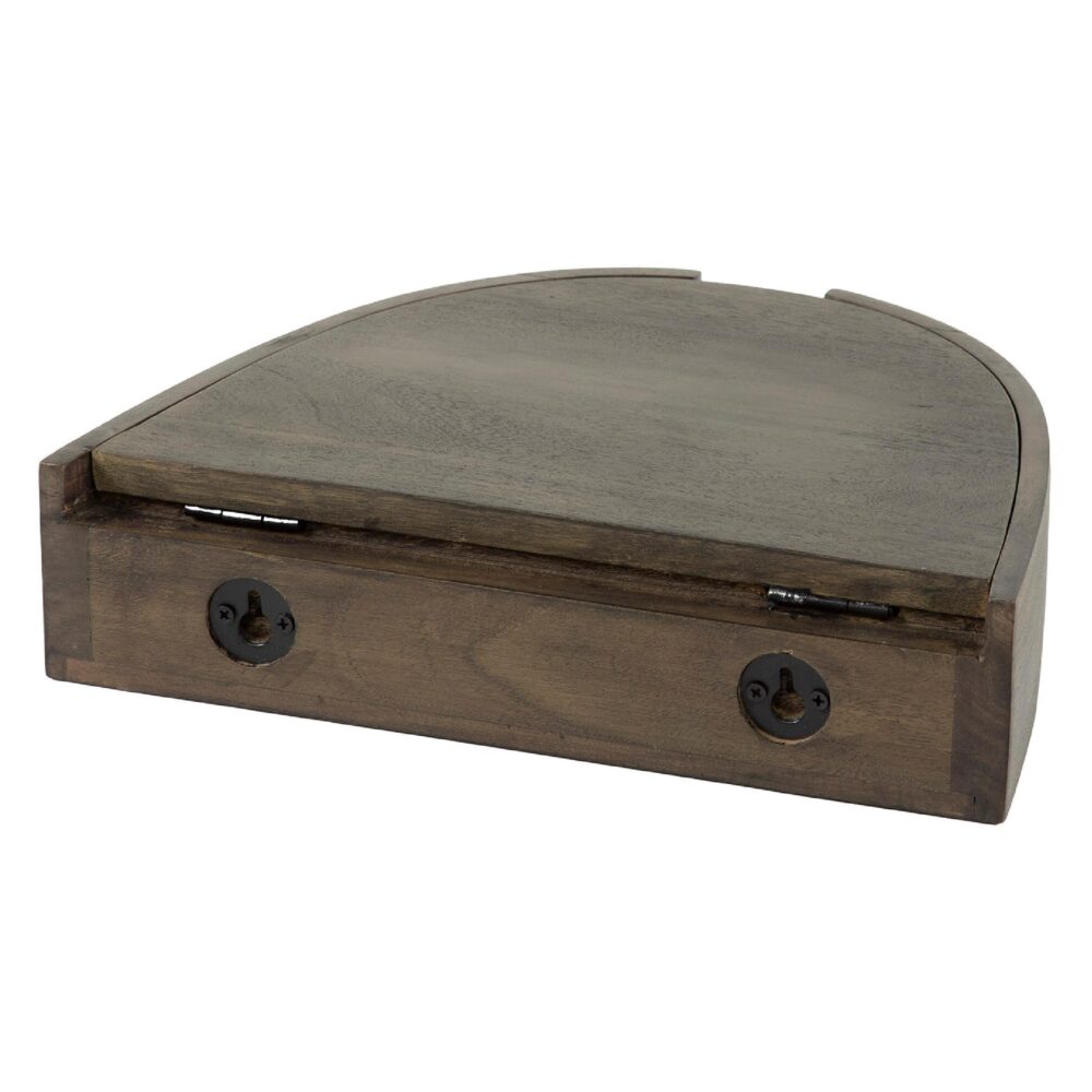 zwevende houten nachtkastjes set afbeelding 3