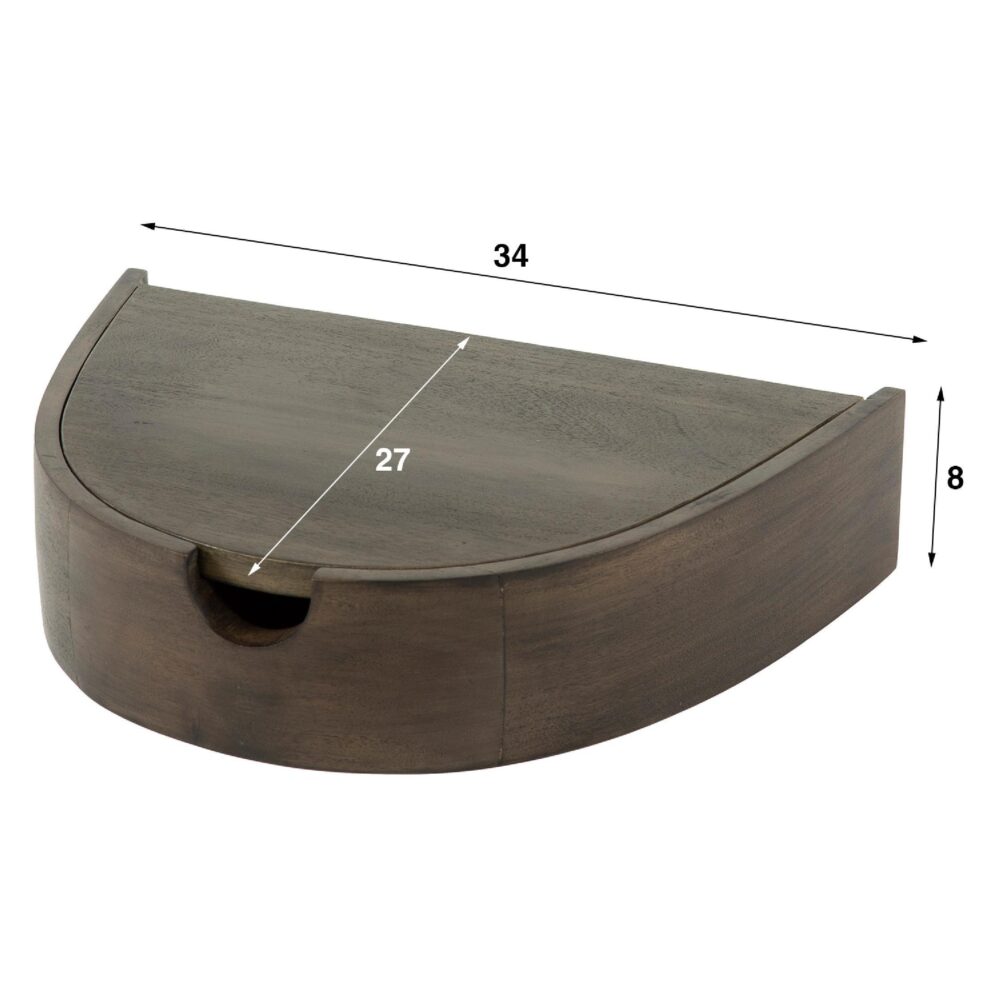 zwevende houten nachtkastjes set afbeelding 5