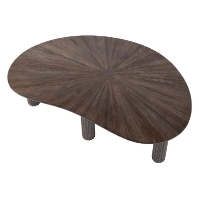 niervormige teak salontafel Sena afbeelding 2