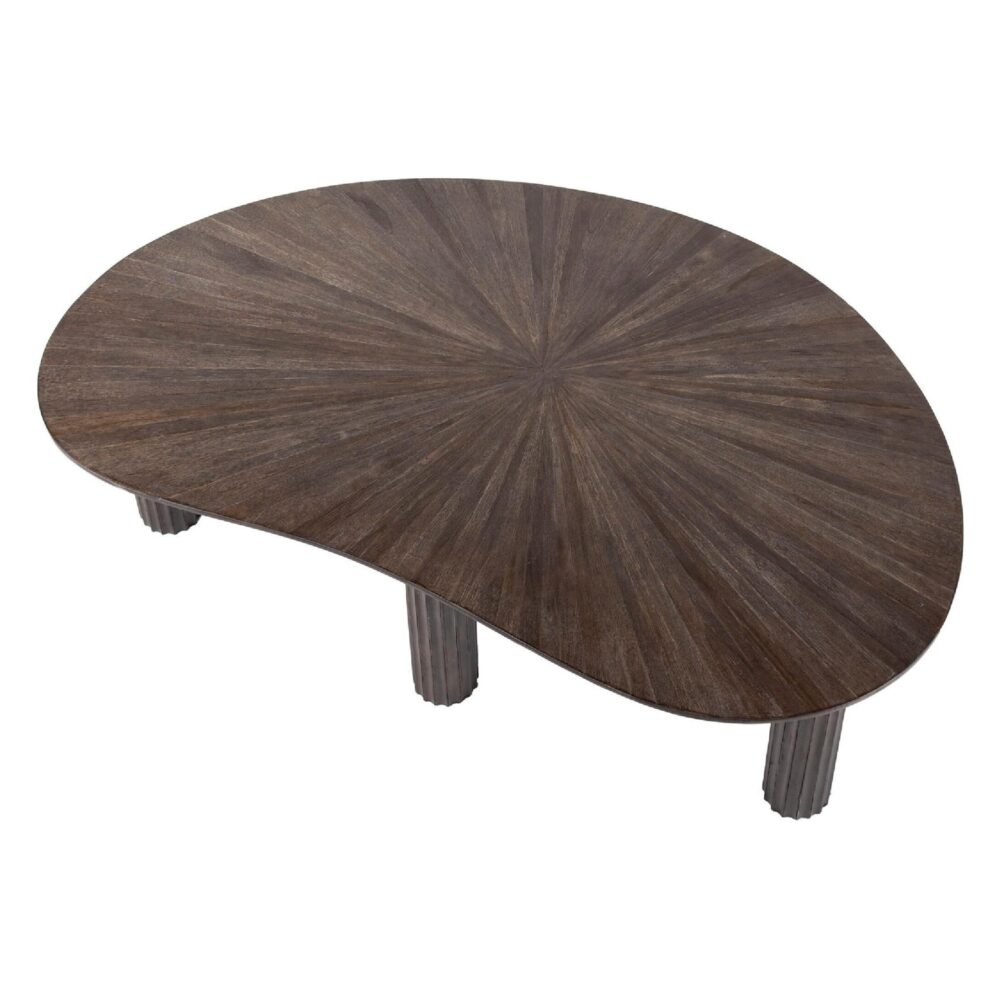 niervormige teak salontafel Sena afbeelding 2