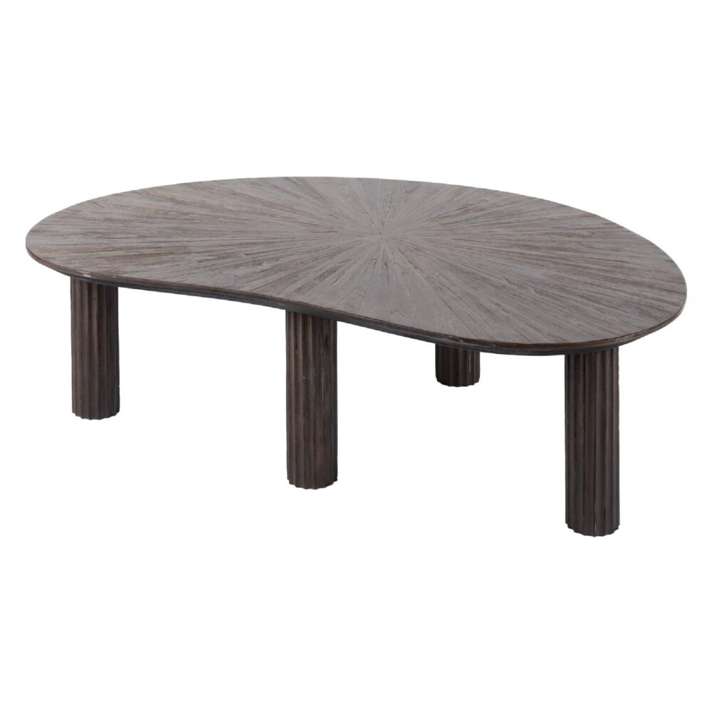 niervormige teak salontafel Sena afbeelding 1