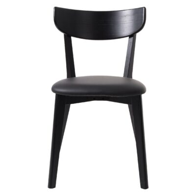 zwarte eiken eetkamerstoelen Karo set van 2 afbeelding 5