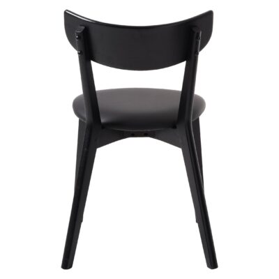 zwarte eiken eetkamerstoelen Karo set van 2 afbeelding 3