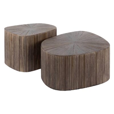 vierkante teak salontafelset Sena afbeelding 1