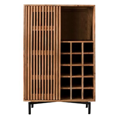 houten wijnkast met opbergruimte afbeelding 1