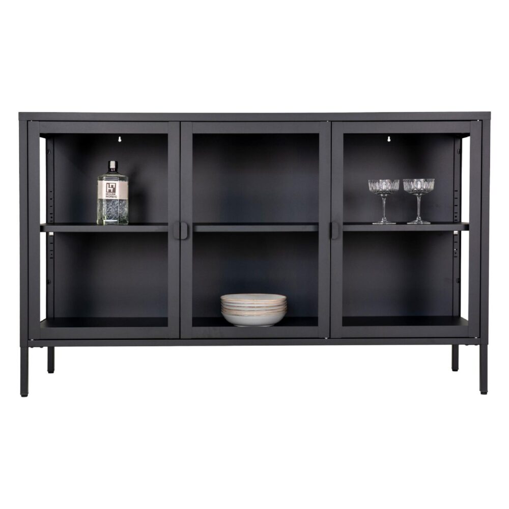 glazen dressoir Ryka zwart afbeelding 2