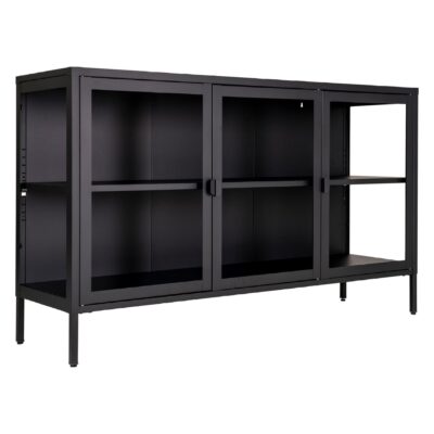 glazen dressoir Ryka zwart afbeelding 4