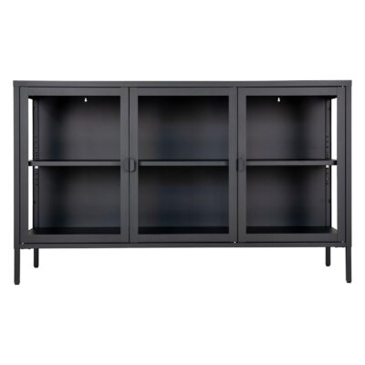 glazen dressoir Ryka zwart afbeelding 1