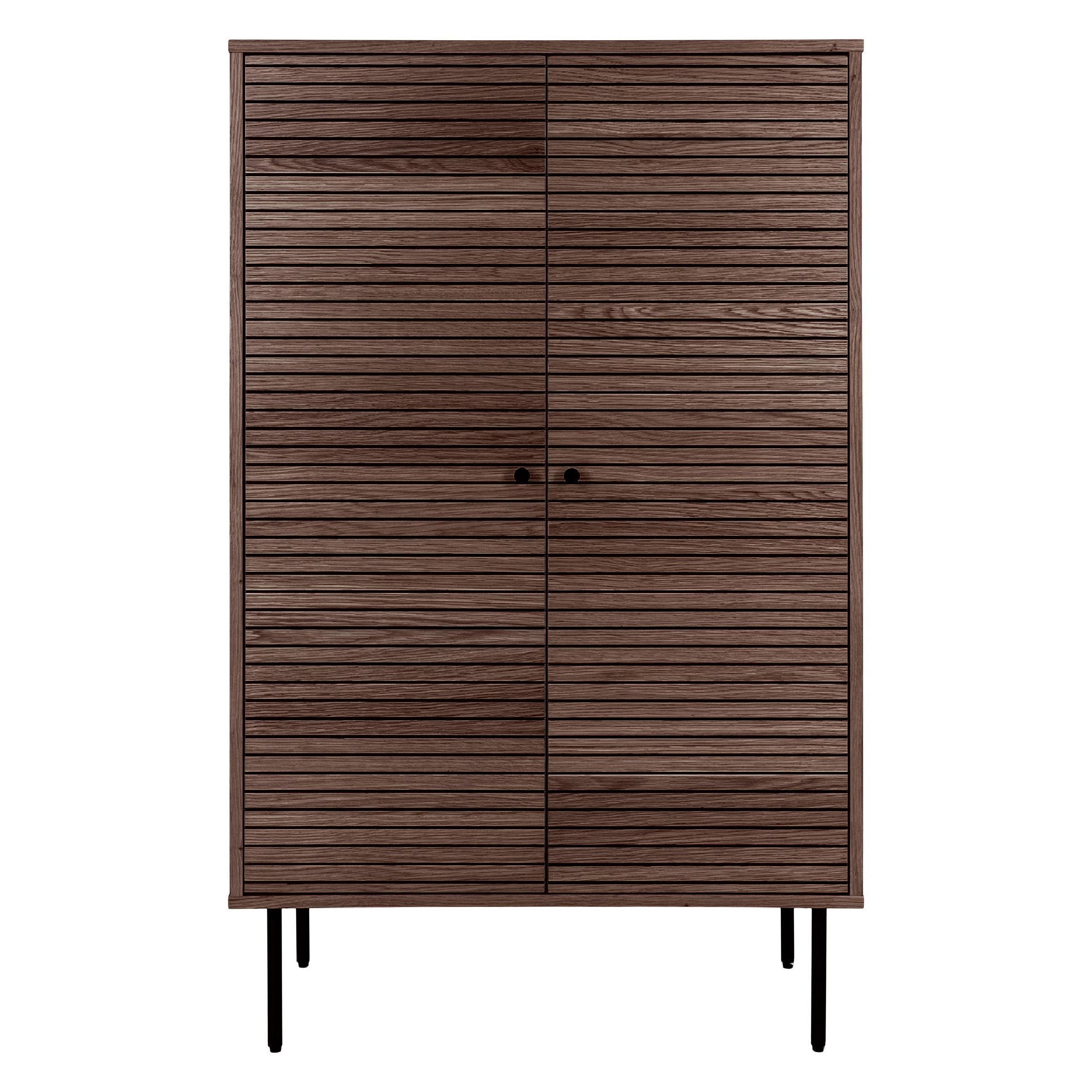 Enna smoked eiken highboard 2-deurs afbeelding 1