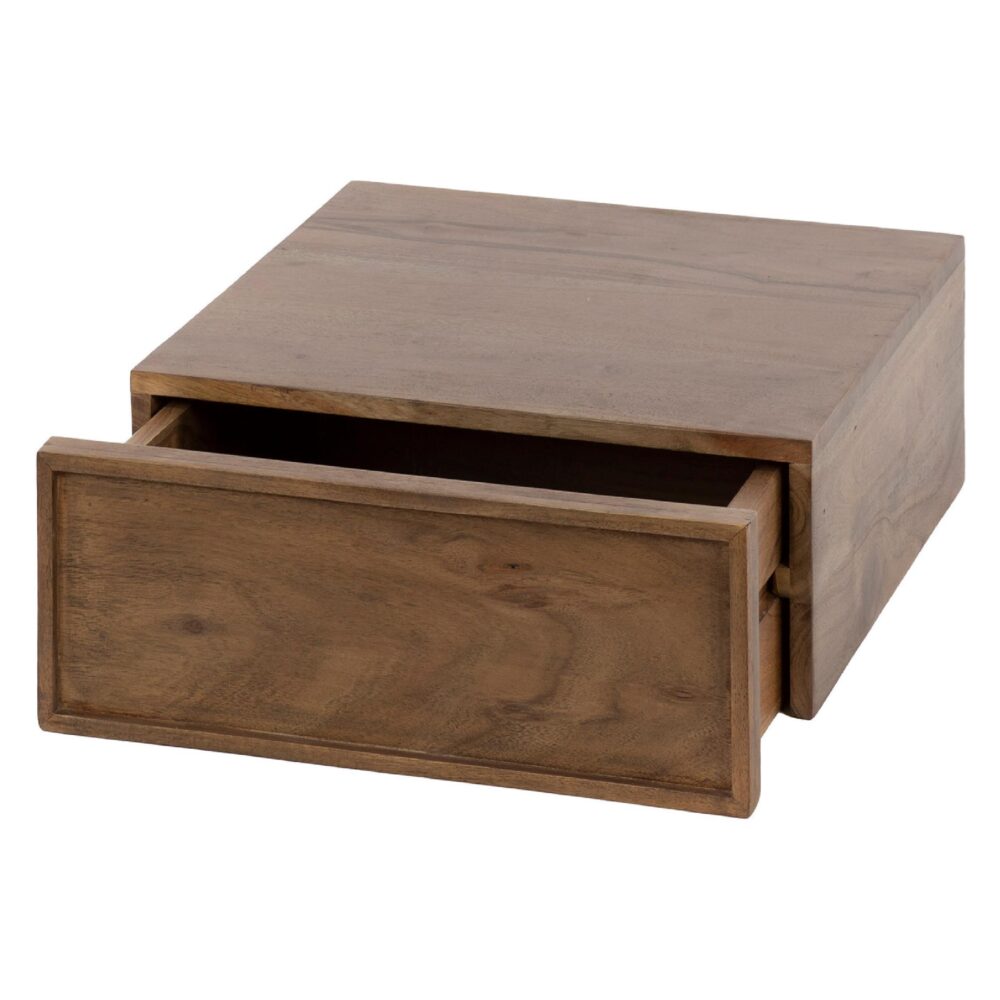 zwevende nachtkastjes acaciahout afbeelding 2