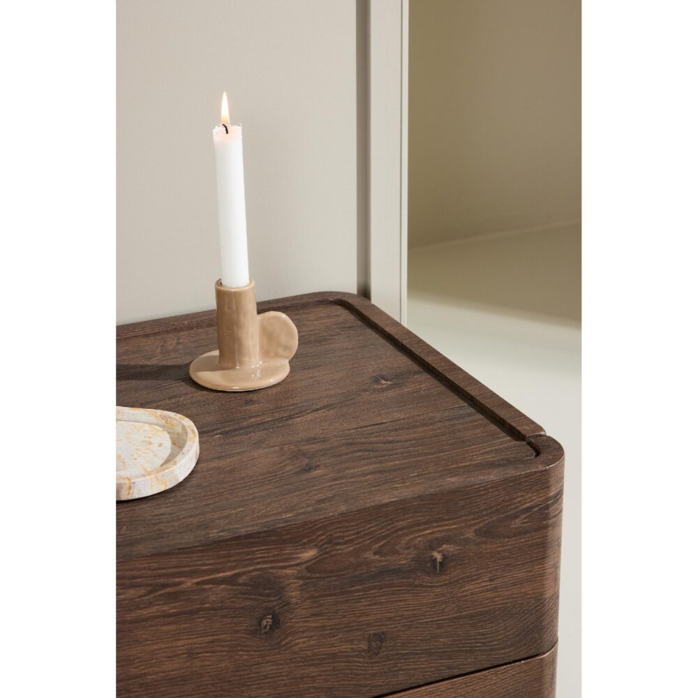 Biron nachtkastje mocca met lade afbeelding 7